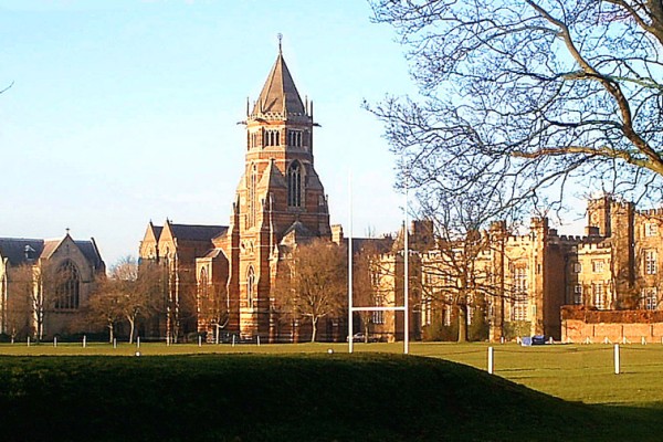  The playing fields of the rugby school in Rugby, where, according to legend, the game of the same name was invented in 1823. Image: Wikipedia 