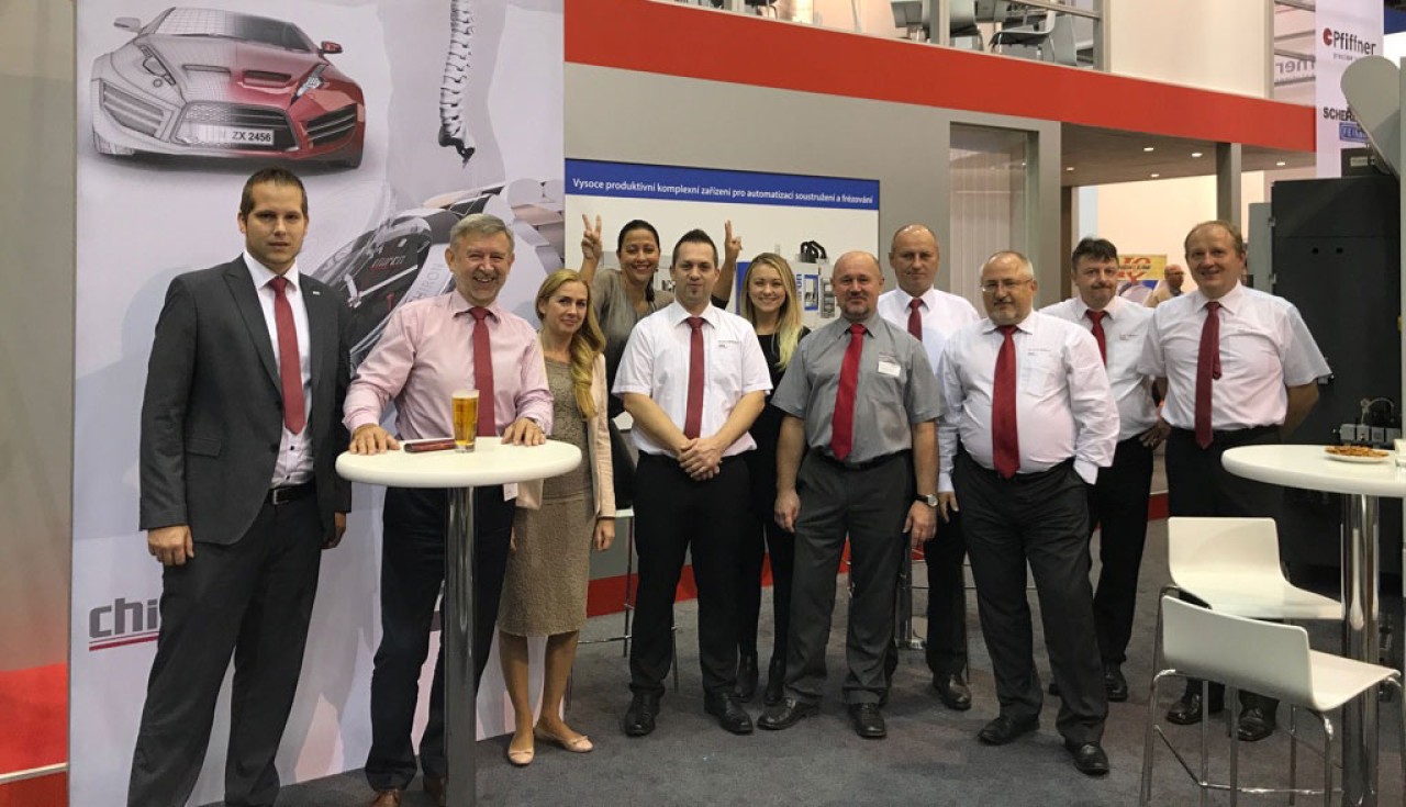  Managing Director Ivan Mikita and his team at the trade fair in Brno.  